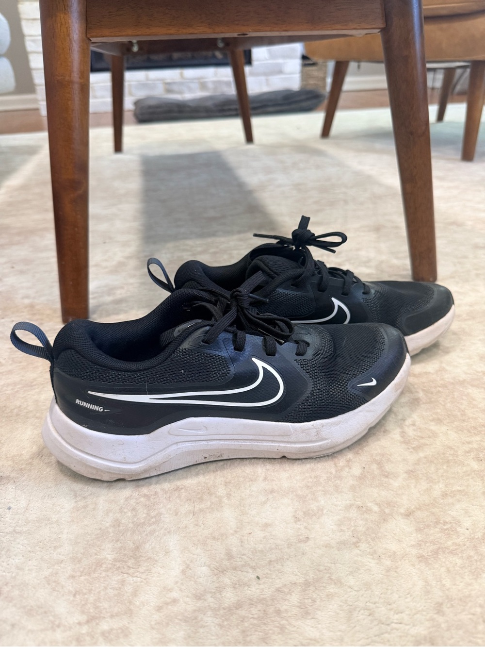 Nike Black and White Running Trainers